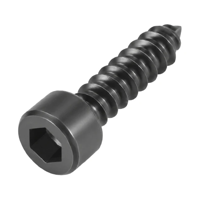 8.8 Grade Black Hex Socket Self-Tapping Screw High Strength Carbon Steel suppliers
